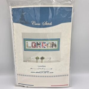 DMC London Cross Stitch Detailed Chart Pattern Scenic Tourist Attractions RARE